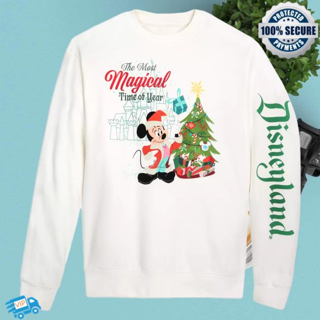 Official Shop Disney Merch Store Santa Mickey Mouse Popover Sweatshirt Disneyland Shopdisney Appare Clothing