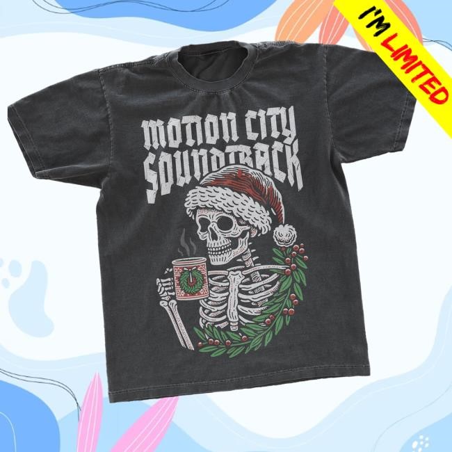 Trending Motion City Soundtrack Merch Store Skeleton Xmas Shirt