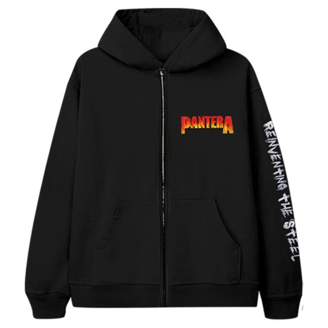 Official Pantera Merch Store Pantera Reinventing The Steel Zip-Up Crew neck