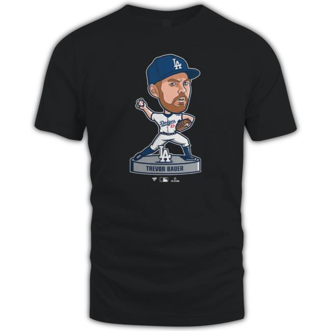 Trevor Bauer La Dodgers 27 Cartoon Shirt Fanatics