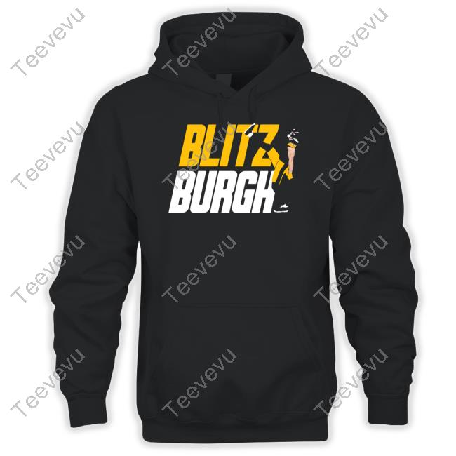 Aj Burnett Wearing Blitz Burgh Shirt