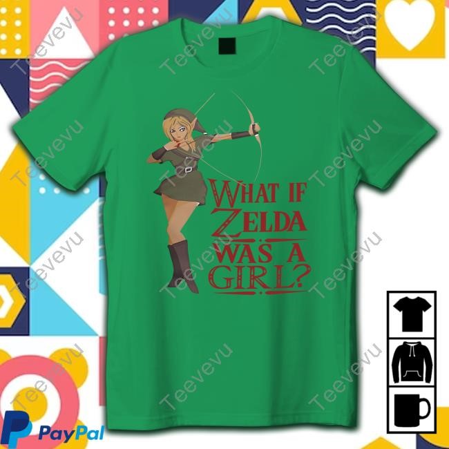 Josh Sawyer What If Zelda Was A Girl T-Shirt Jesawyer