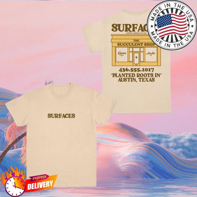 Official Merch Bar Surfaces Store New Succulent Shop Crewneck Sweatshirt MerchBar Shop