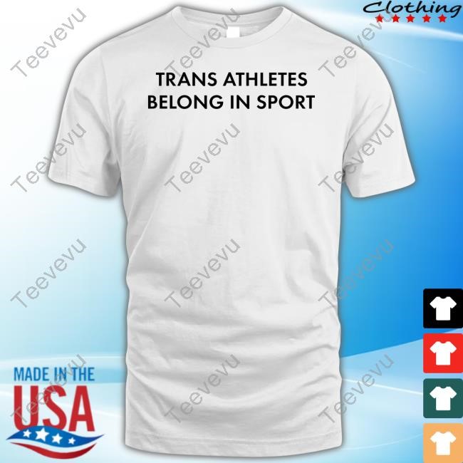 Lia Thomas Wearing Trans Athletes Belong In Sports Hoodie