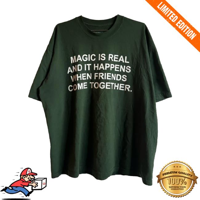 Trending Ithinkihatemyself Merch Store Magic Is Real - Ivy Green Regular Fit Hoodie Sweatshirt Ithinkihatemyself Shop