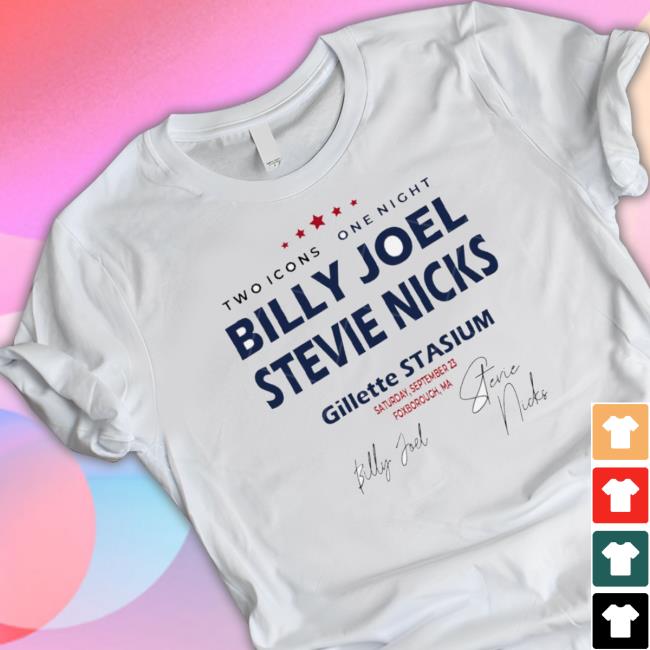 Billy Joel Stevie Nicks Billy Joel Concert Hooded Sweatshirt