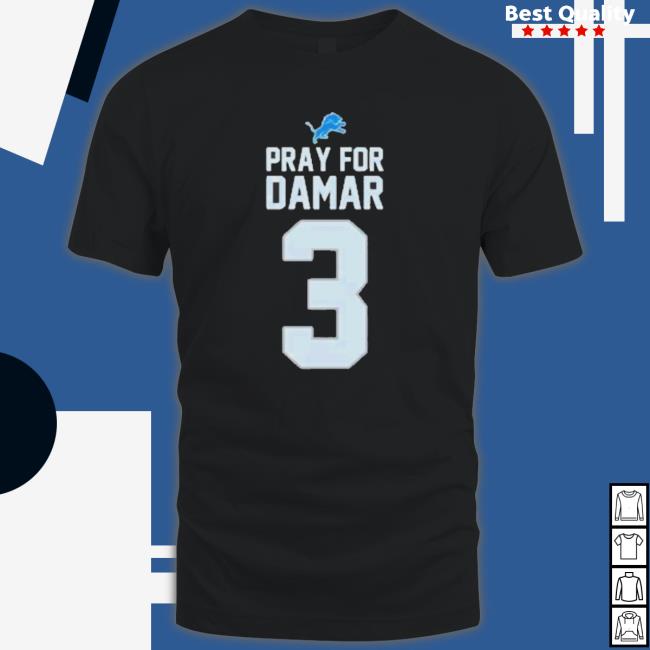 Official Detroit Lions One Pride Pray For Damar 3 Tee Shirt Official Detroit Lions One Pride Pray For Damar 3 Hooded Sweatshirt