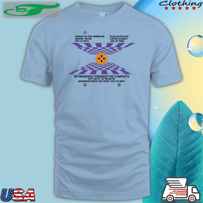 Lewis Hamilton Circuit Of The Americas Austin Retrograde Towards The Complete T Shirt