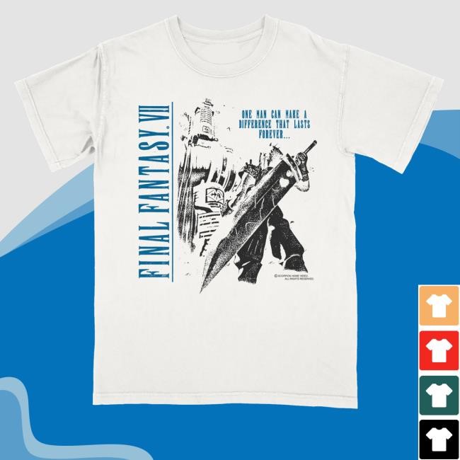 Final Fantasy One Man Can Make A Difference That Lasts Forever Zip-Up Hoodie Scorpionhomevideo Store Pupils Dialate