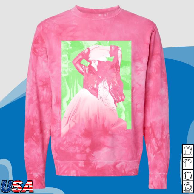 Official Merch Bar Cher Pink Tie Dye Popover Sweatshirt MerchBar