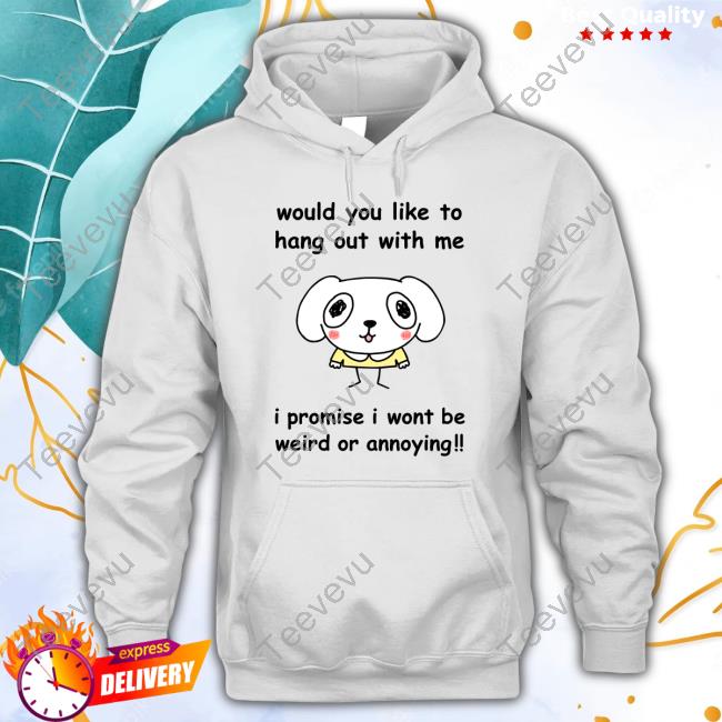 Official Would You Like To Hang Out With Me I Promise I Wont Be Weird Or Annoying Tee