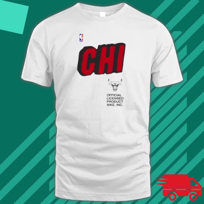 Official Licensed Chicago Bulls Block Graphic Classic Shirt
