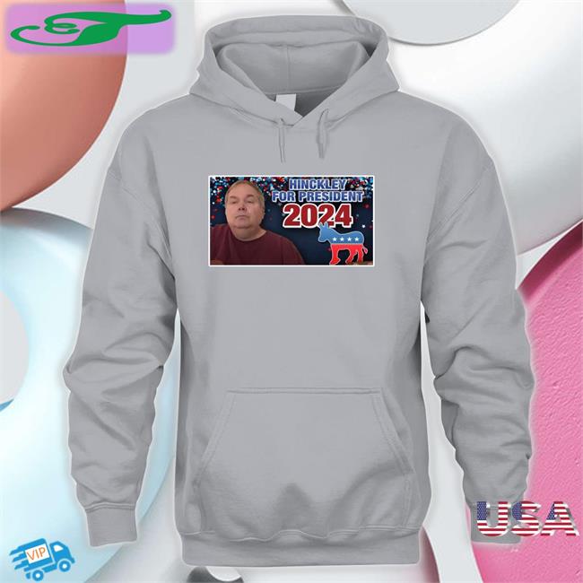 Johnhinckleycommunity Merch Hinckley For President 2024 Hoodie Navy