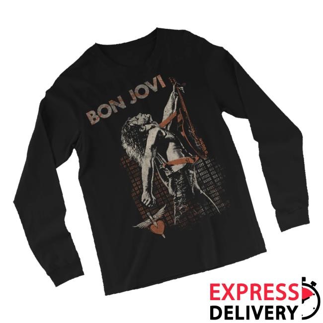 Bon Jovi Official Store Merch Bed Of Roses Short Sleeve Tee