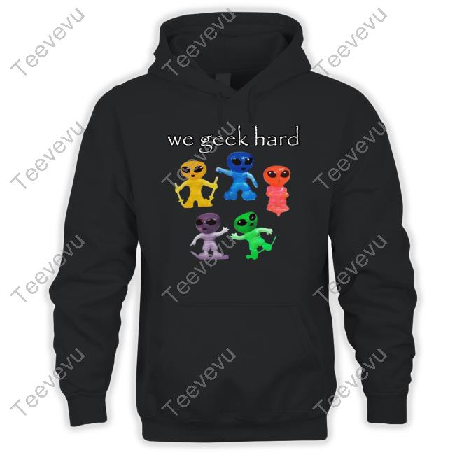 Cringeytees Merch We Geek Hard Cringey Crewneck Sweatshirt We Geek Hard Cringey Sweatshirt