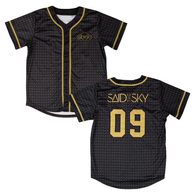 Official Said The Sky Merch Baseball Jersey Black Sweater