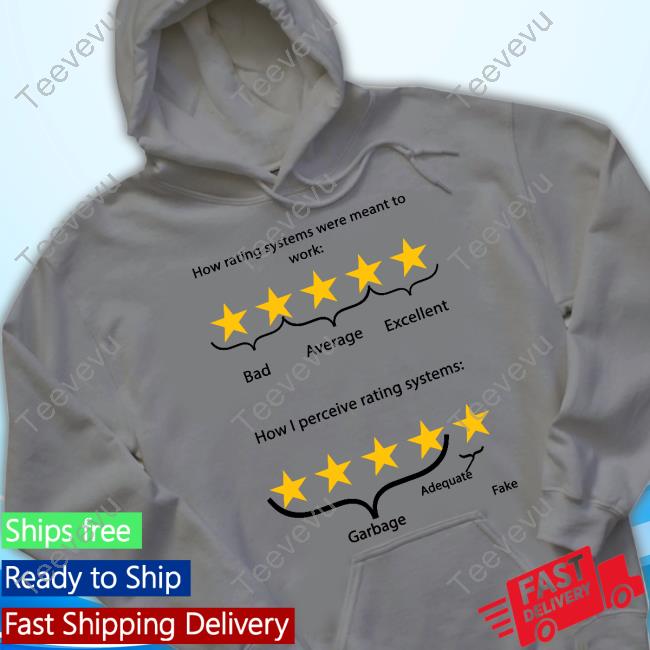 Internet Hall Of Fame How Rating Systems Were Meant To Work Bad Average Excellent Tee