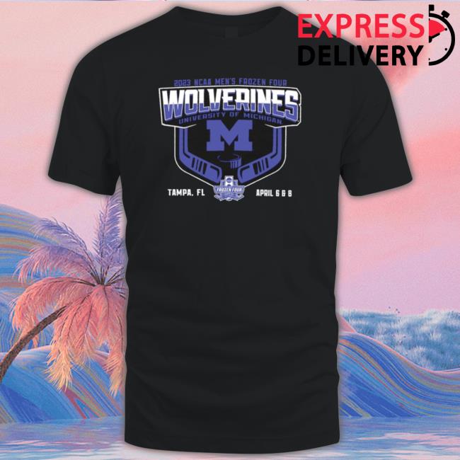Michigan Wolverines University Of Michigan 2023 Ncaa Men’S Frozen Four Champion Shirt