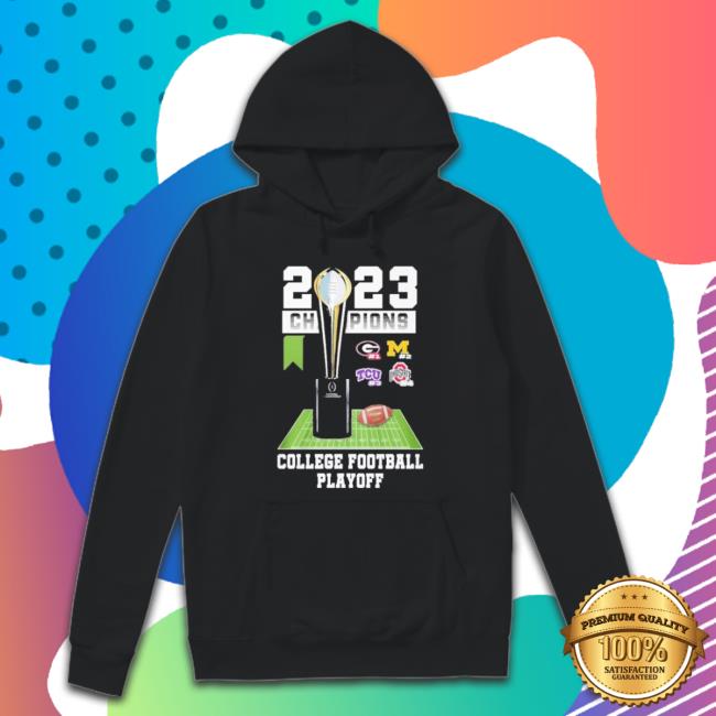 Official Four Teams Football 2023 Champions College Playoffs Sweaters