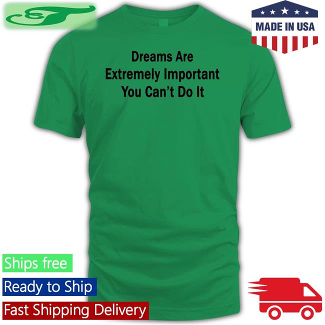 Translatedtees Dreams Are Extremely Important You Can't Do It T Shirts