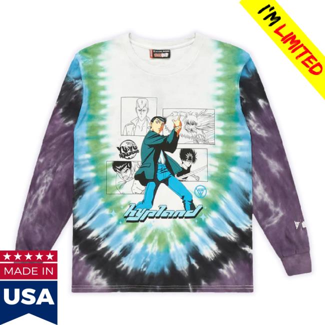 Official Hypland Merch Store Yyh Yusuke Box T-Shirt (Tie Dye) Smoke Hypland Apparel Clothing Shop