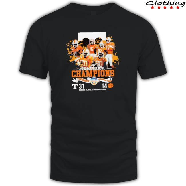 2022 Orange Bowl Champions Tennessee Clemson Tiger December 30 2022 Long Sleeve Shirt