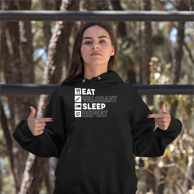 Eat Valorant Sleep Repeat Tee Shirt
