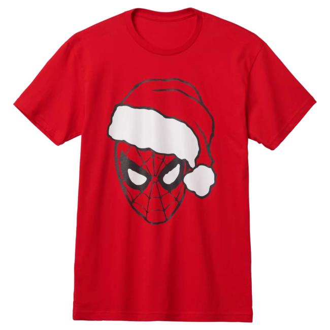 Official Shop Disney Merch Store Santa Spider-Man Holiday Attractive Shirt Shopdisney Appare Clothing