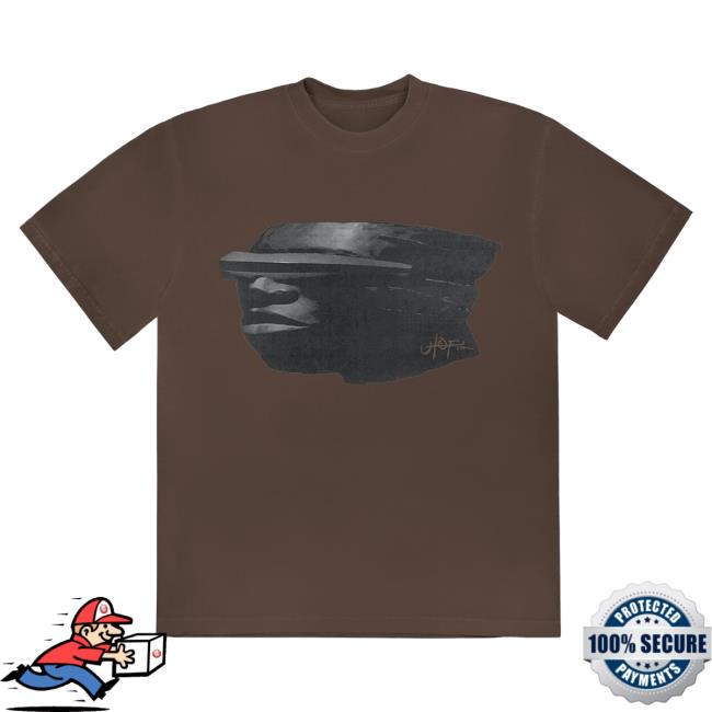 Official Travis Scott Merch Store Travis Scott Utopia C2 Long Sleeve Tee Shirt Brown TravisScott Shop