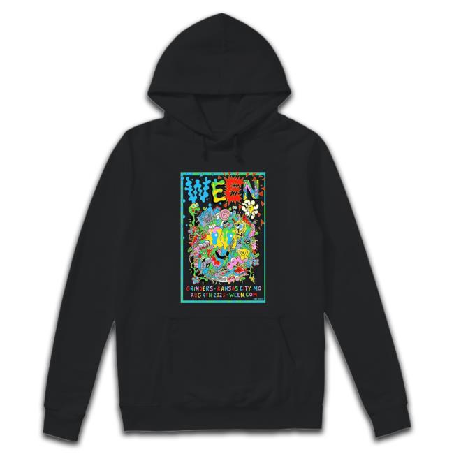 Ween Kansas City, Mo Aug 4 2023 Poster Sweater Official Ween Kansas City, Mo Aug 4 2023 Poster T-Shirt