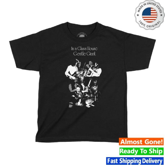 Original In A Glass House Short Sleeve Tee Shirt Gentle Giant Band Shop Merch Store