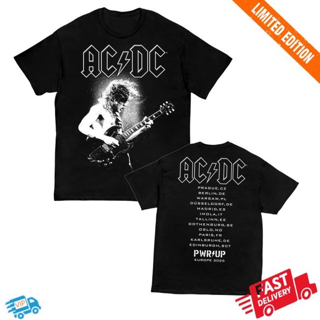 Acdc Merch Angus Electric Pwr Up Tour Hoodie