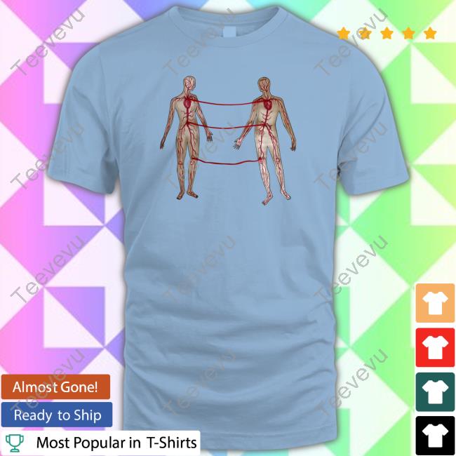 Vascular Diagram Of Two People Tee Shirt