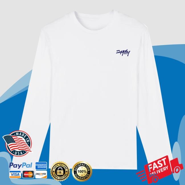 The Supply Network Merch Shop Surf Life White Skater Sweatshirt