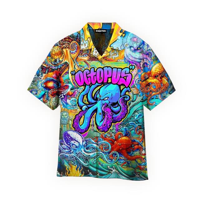 Octopus Colorful Hippie Rebellious Sea Hawaiian T-Shirt