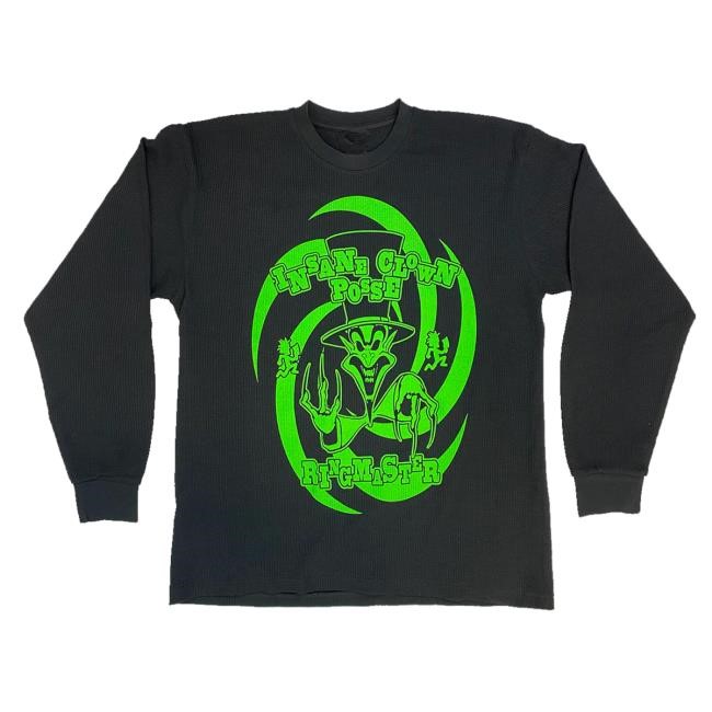 Original Insane Clown Posse Merch Store Ringmaster Round Long Sleeve Thermal Tee Shirt