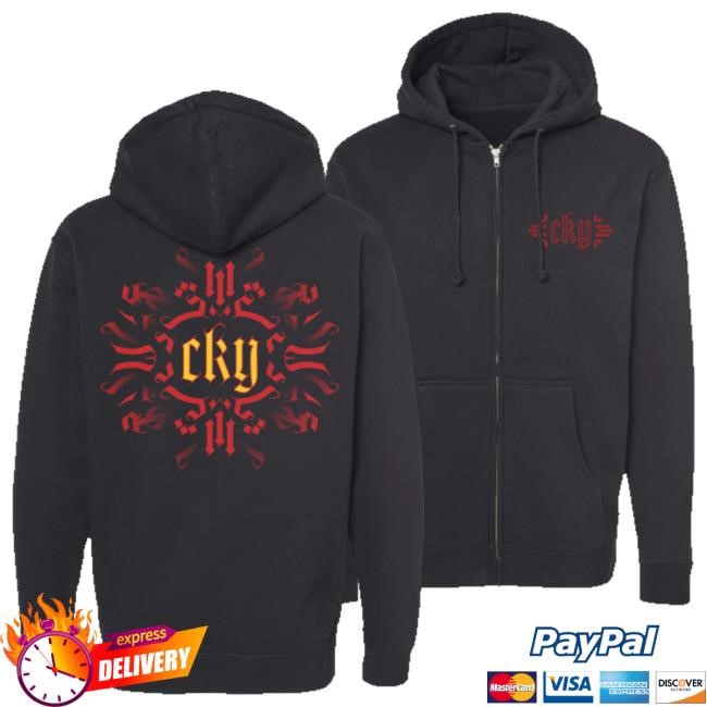 Trending Cky Store Merch Script Zip-Up Hooded Sweatshirt