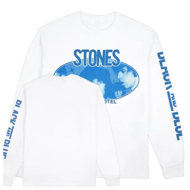 The Rolling Stones Shop Merch Shop Store Black And Blue White Tank Top