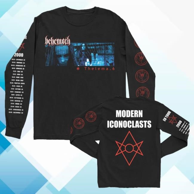Official Behemoth Official Merch Modern Iconoclast Eu Tour 2000 Longsleeve t-shirt, hoodie, tank top, sweater and long sleeve t-shirt