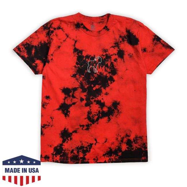 Brooklyn Projects X Slipknot Goat Red & Black Tie Dye Shirt