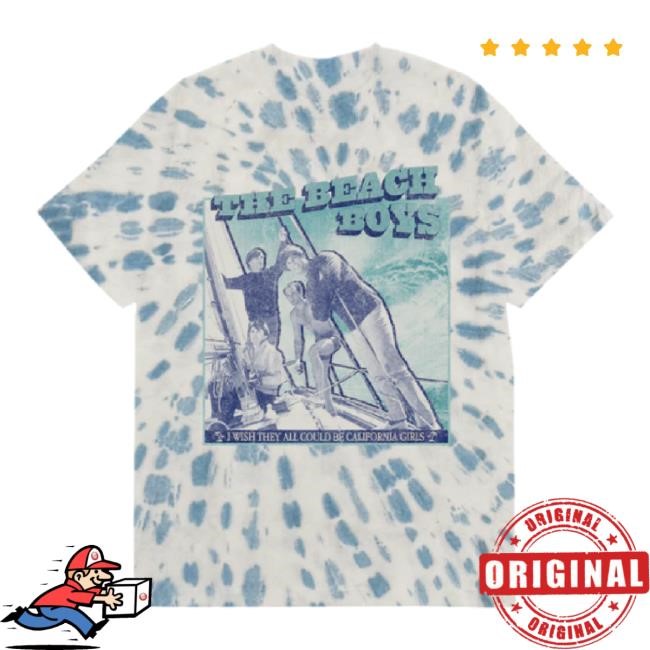 Original Tie Dye California Girls Hoodie Sweatshirt The Beach Boys Shop Merch Store