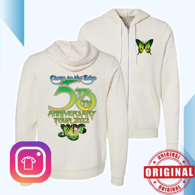 Original Yes Official Merch Store Yes Official Store "Close To The Edge" 50Th Anniversary 2022 Tour Zip Up Classic Shirt Yesofficial Shop