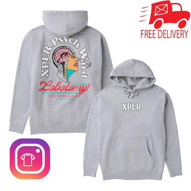 Official Xplr Shop By Sam And Colby Lobotomy Short Sleeve Tee Official Xplr Shop By Sam And Colby Lobotomy Hoodie