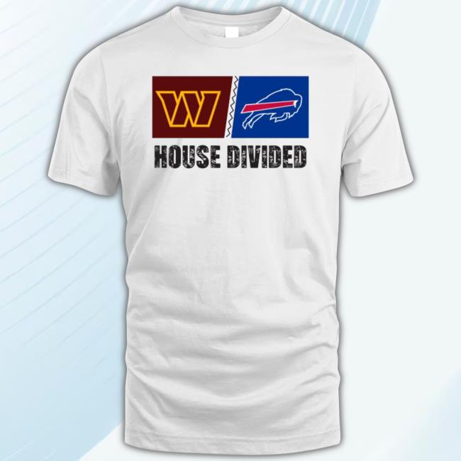 Washington Commanders Vs Buffalo Bills House Divided T Shirt
