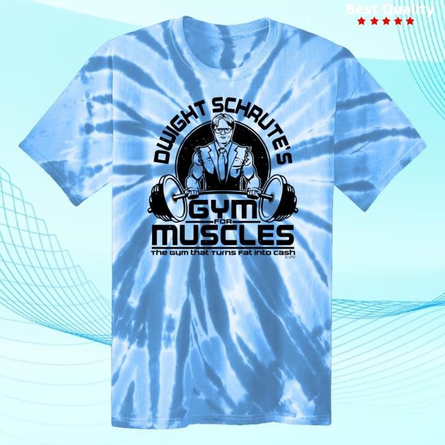 Couch Potato Shop Gym For Muscles Tie Dye Tee Shirt
