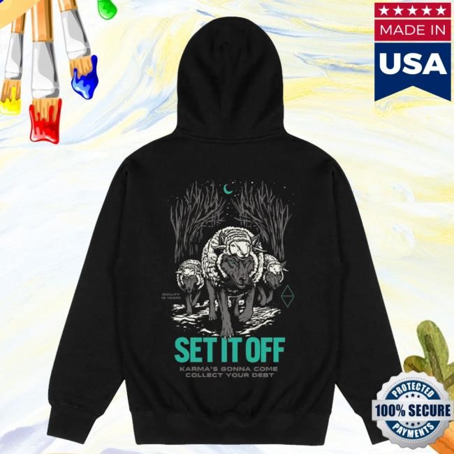 Official Setitoffband Merch Duality 10 Year Anniversary Wolves Sweatshirt