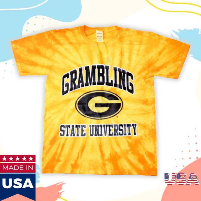 Trending Tones Of Melanin Grambling State Tigers Gold Tie-Dye Shirt