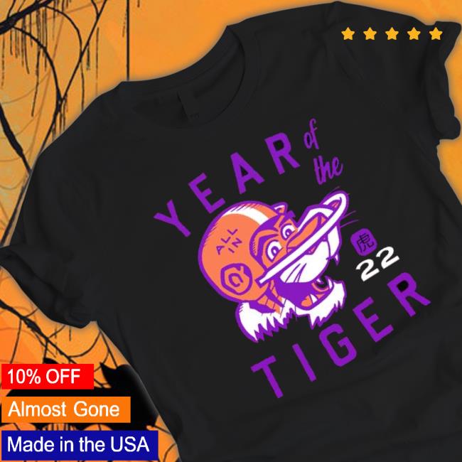 Year Of The Tiger 2022 Clemson Tigers Hooded Sweatshirt