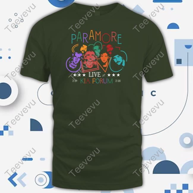 Official Paramore Live At Kia Forum T Shirt Eleanor
