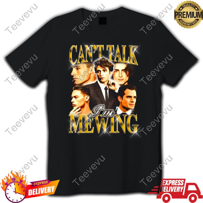 Notsafeforwear Store Can't Talk I'm Mewing Sweatshirt